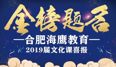 专业课强，文化课更强！ | 2019合肥海鹰教育文化课喜报