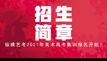 招生简章丨纵横艺考2021年美术高考集训报名开始！