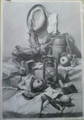 济南山师美术培训中心素描图5