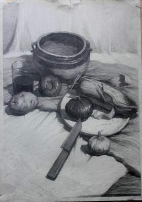 济南山师美术培训中心素描图1