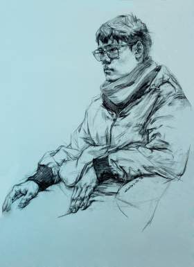 上海新艺合画室素描图4