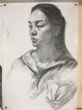 济南山师美术培训中心素描图7