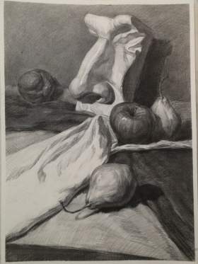 天津弘毅画室素描图3
