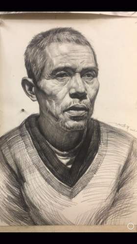 天津弘毅画室素描图5