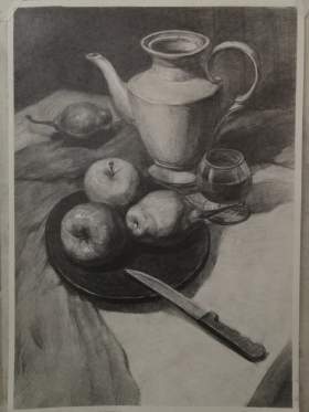天津弘毅画室素描图2