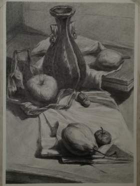 天津弘毅画室素描图1