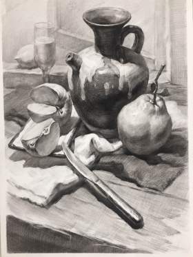 西安兄弟画室美术培训学校素描图4