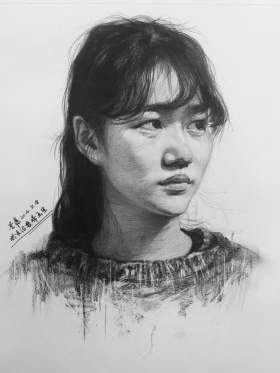 贾梦巅峰画室素描图2