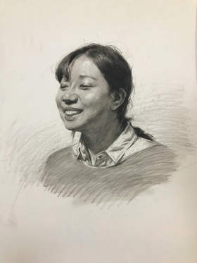 贾梦巅峰画室素描图1