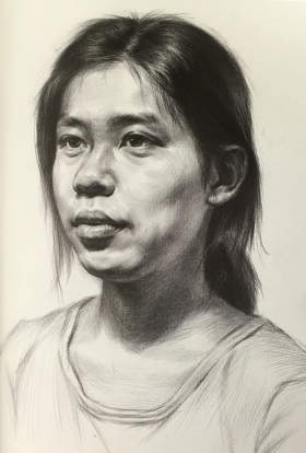 大秋画室素描图5