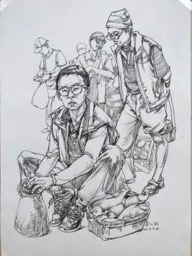 南宁希戈艺术学校速写图2