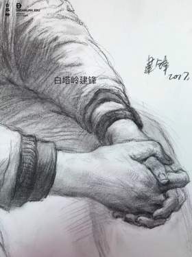 白塔岭画室素描图10